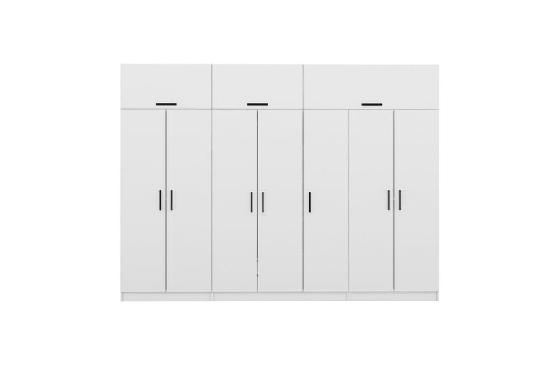 Fruitland Garderobe 315x255 cm - Hvit - Oppbevaring - Klesoppbevaring - Garderober & garderobesystem