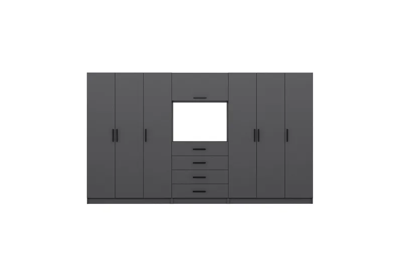 Fruitland Garderobe 360x210 cm, Antrasitt