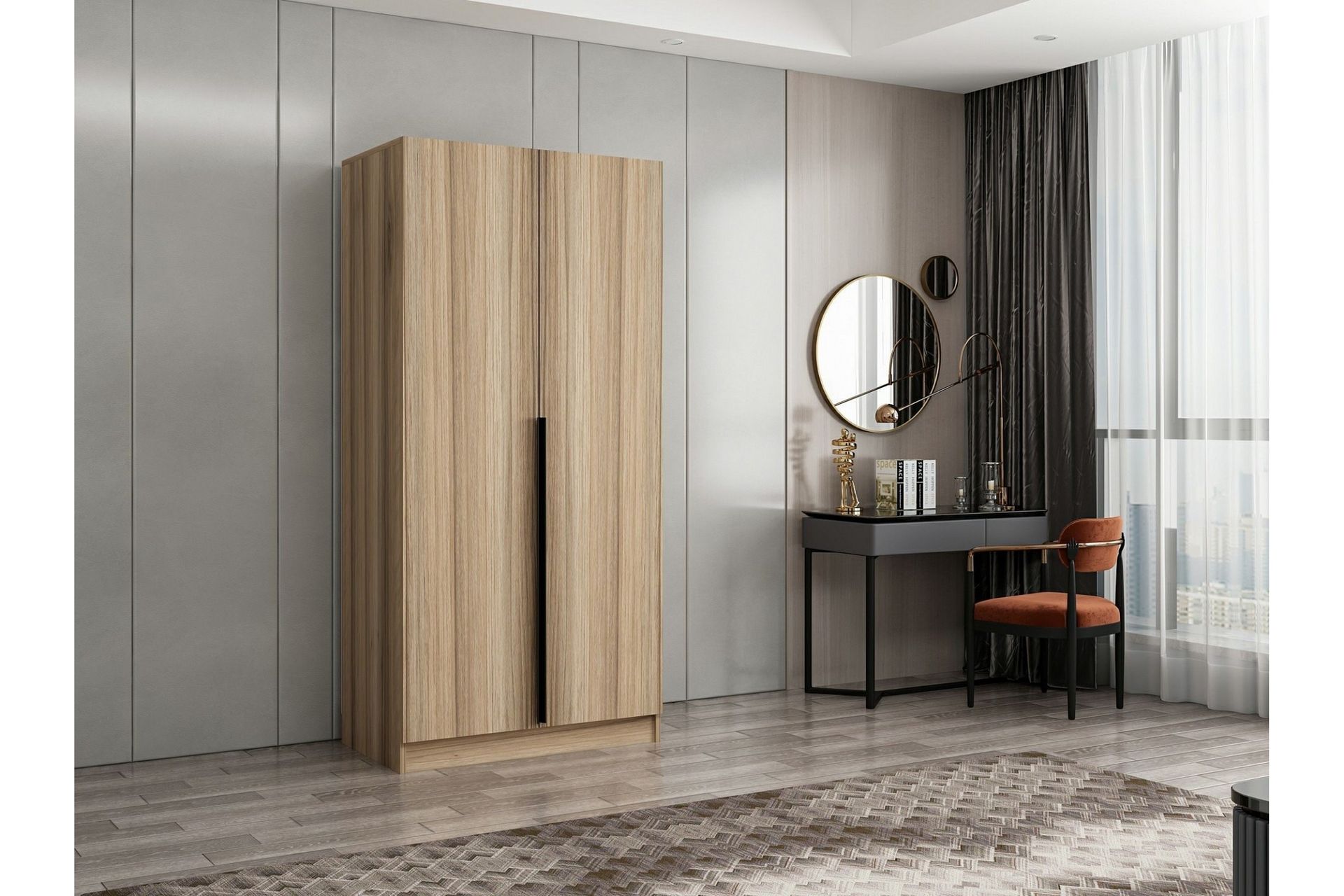 Fruitland Garderobe 90 cm - Eik - Oppbevaring - Klesoppbevaring - Garderober & garderobesystem
