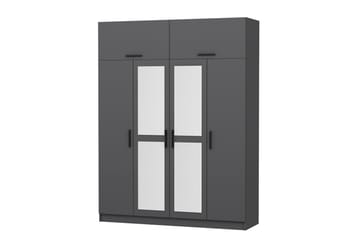 Fruitland Garderobe med Speil - Antrasitt - Oppbevaring - Klesoppbevaring - Garderober & garderobesystem