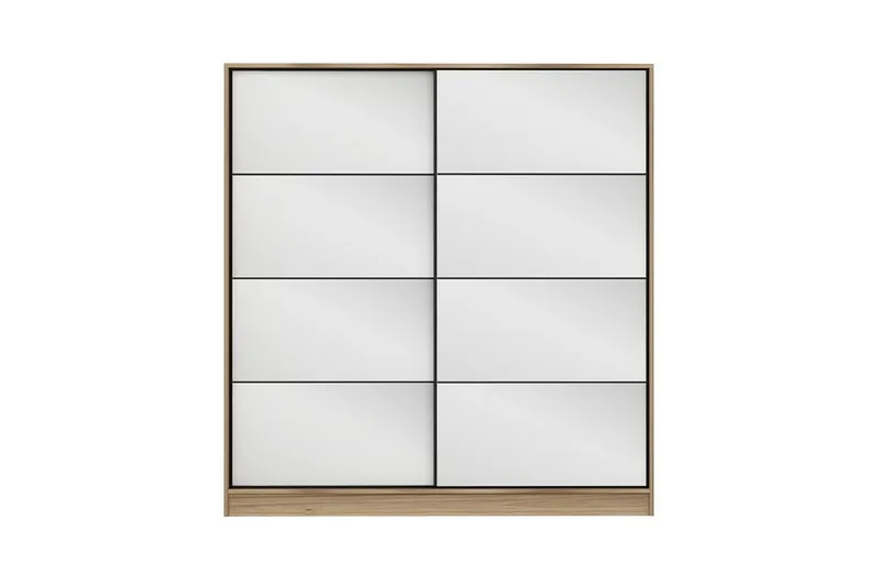 Fruitland Garderobe med Speil - Brun - Oppbevaring - Klesoppbevaring - Garderober & garderobesystem