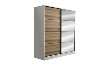 Fruitland Garderobe med Speil - Brun - Oppbevaring - Klesoppbevaring - Garderober & garderobesystem