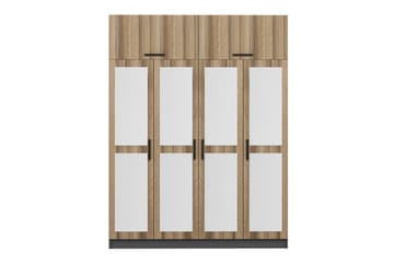 Fruitland Garderobe med Speil - Brun - Oppbevaring - Klesoppbevaring - Garderober & garderobesystem