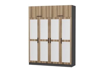 Fruitland Garderobe med Speil - Brun - Oppbevaring - Klesoppbevaring - Garderober & garderobesystem