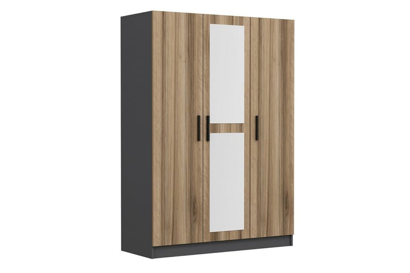 Fruitland Garderobe med Speil - Eik - Oppbevaring - Klesoppbevaring - Garderober & garderobesystem