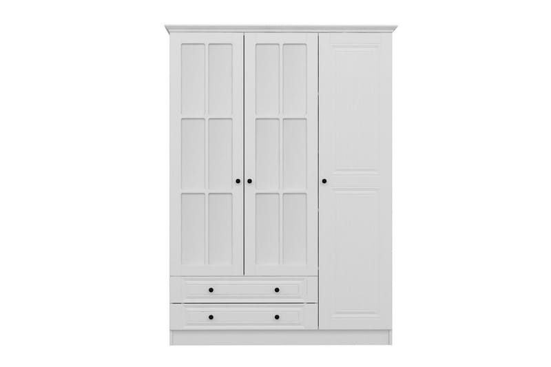 Fruitland Garderobe med Speil - Hvit - Oppbevaring - Klesoppbevaring - Garderober & garderobesystem