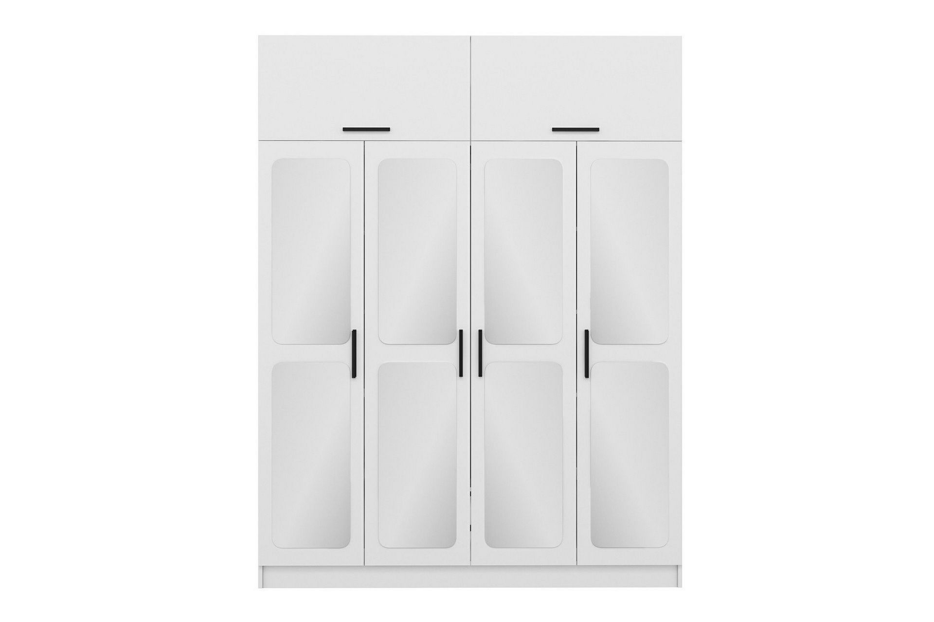 Fruitland Garderobe med Speil - Hvit - Oppbevaring - Klesoppbevaring - Garderober & garderobesystem