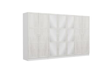 Fruitland Garderobe med Speil - Hvit - Oppbevaring - Klesoppbevaring - Garderober & garderobesystem