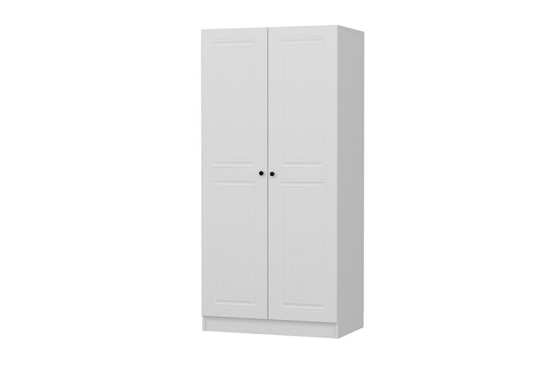 Fruitland Garderobeskap 90 cm i Malt Tre - Hvit - Oppbevaring - Klesoppbevaring - Garderober & garderobesystem