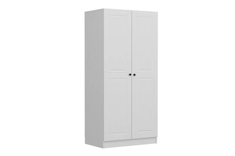 Fruitland Garderobeskap 90 cm i Malt Tre - Hvit - Oppbevaring - Klesoppbevaring - Garderober & garderobesystem