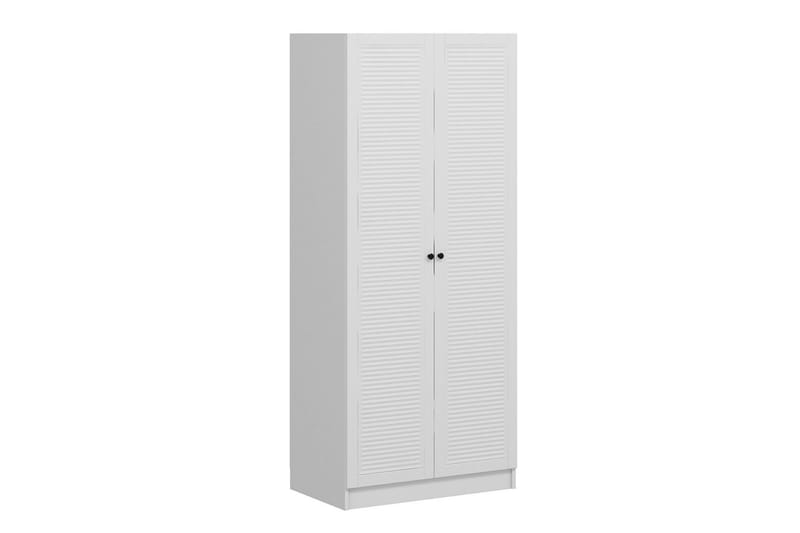 Fruitland Garderobeskap 90 cm i Malt Tre - Hvit - Oppbevaring - Klesoppbevaring - Garderober & garderobesystem