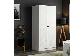 Fruitland Garderobeskap 90 cm i Malt Tre - Hvit - Oppbevaring - Klesoppbevaring - Garderober & garderobesystem