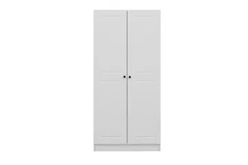 Fruitland Garderobeskap 90 cm i Malt Tre - Hvit - Oppbevaring - Klesoppbevaring - Garderober & garderobesystem