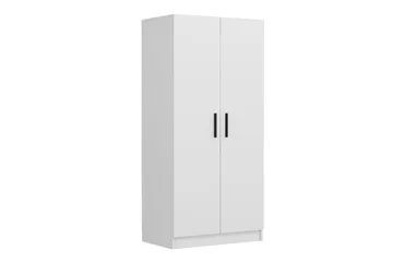 Fruitland Garderobeskap 90 cm i Malt Tre - Hvit - Oppbevaring - Klesoppbevaring - Garderober & garderobesystem