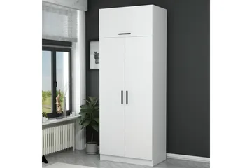 Fruitland Garderobeskap 90 cm i Tre - Hvit - Oppbevaring - Klesoppbevaring - Garderober & garderobesystem