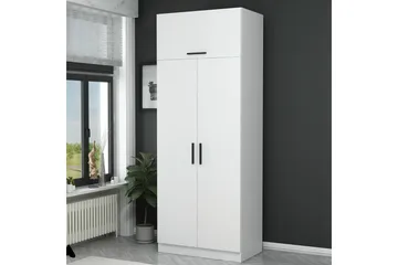 Fruitland Garderobeskap 90 cm i Tre - Hvit - Oppbevaring - Klesoppbevaring - Garderober & garderobesystem