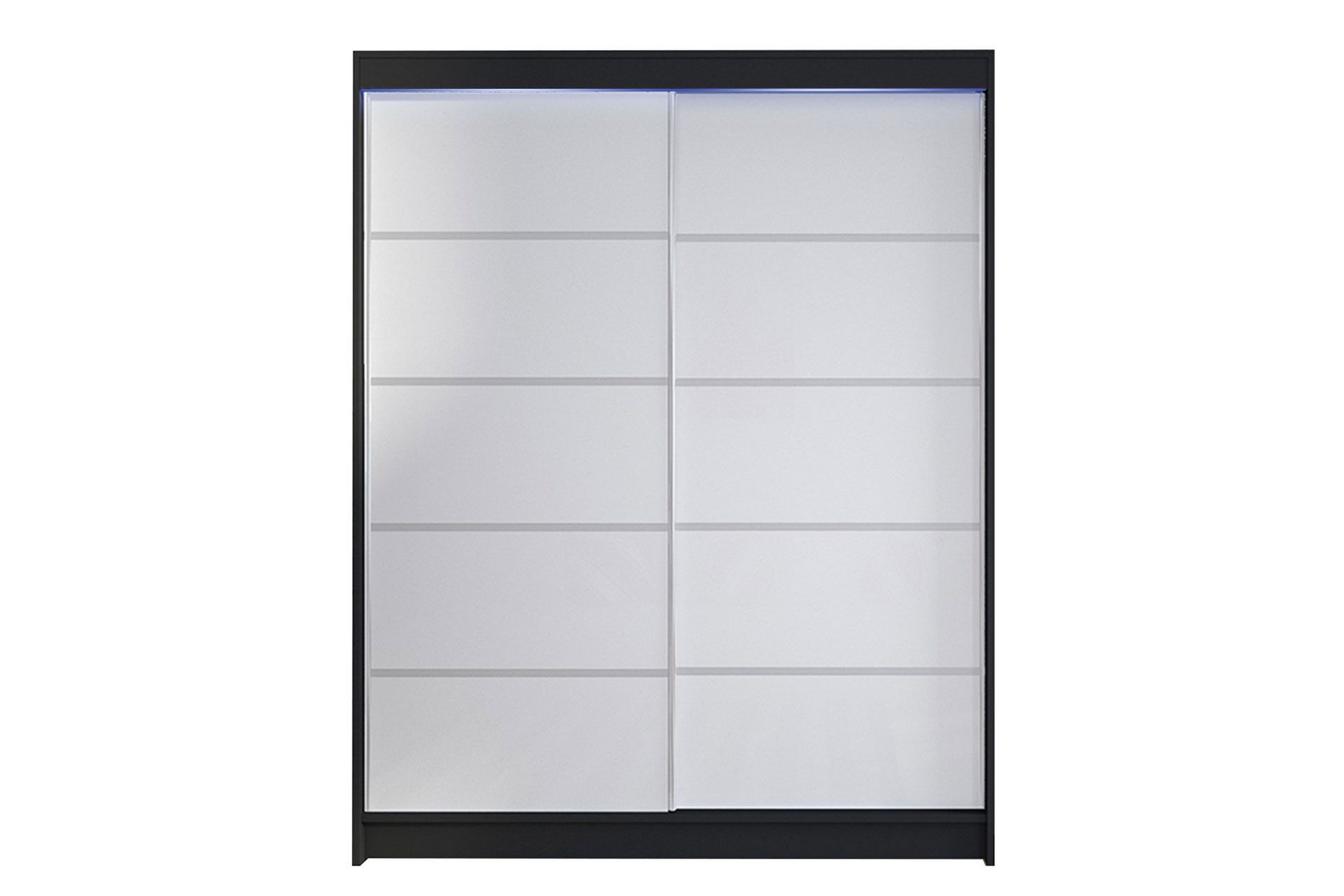 Garderobe + LED - Svart / Hvit - Oppbevaring - Klesoppbevaring - Garderober & garderobesystem