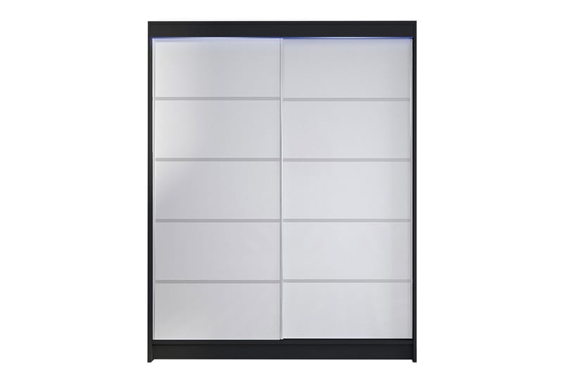 Garderobe + LED - Svart / Hvit - Oppbevaring - Klesoppbevaring - Garderober & garderobesystem