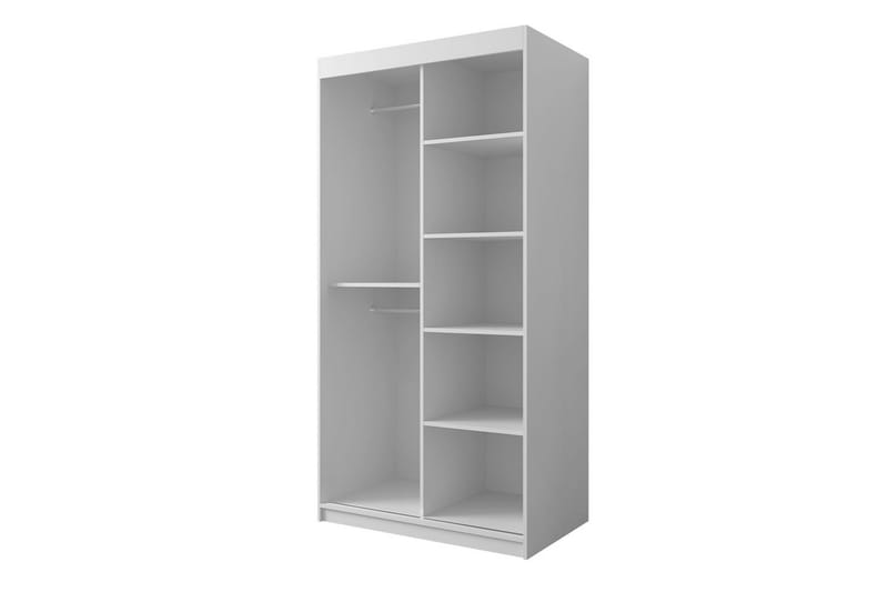 Garderobe 100 - Svart|Natur - Oppbevaring - Klesoppbevaring - Garderober & garderobesystem