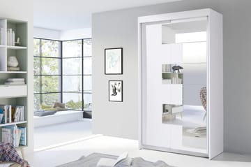 Garderobe 120 cm - Hvit - Oppbevaring - Klesoppbevaring - Garderober & garderobesystem
