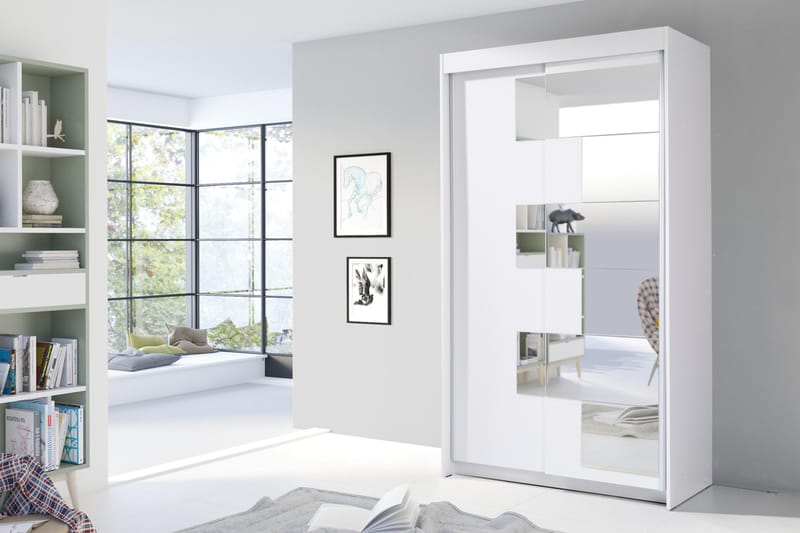 Garderobe 120 cm - Hvit - Oppbevaring - Klesoppbevaring - Garderober & garderobesystem