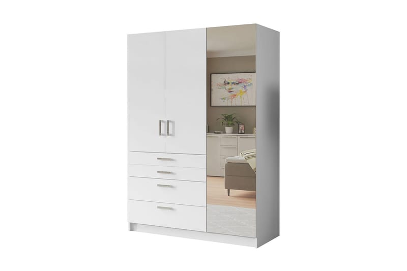 Garderobe 150 - Hvit - Oppbevaring - Klesoppbevaring - Garderober & garderobesystem