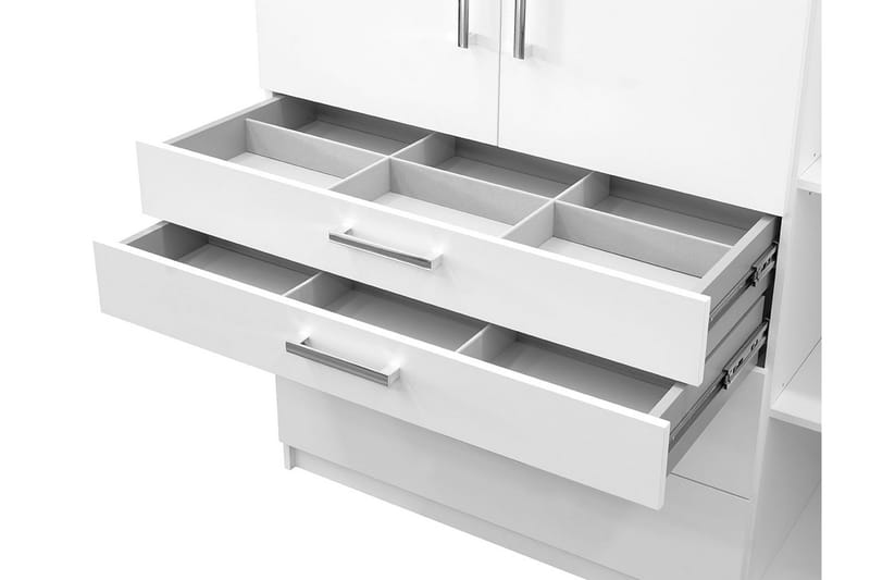 Garderobe 150 - Hvit - Oppbevaring - Klesoppbevaring - Garderober & garderobesystem