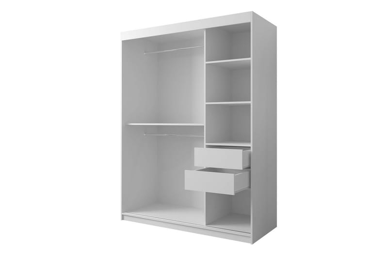 Garderobe 150 - Svart|Natur - Oppbevaring - Klesoppbevaring - Garderober & garderobesystem