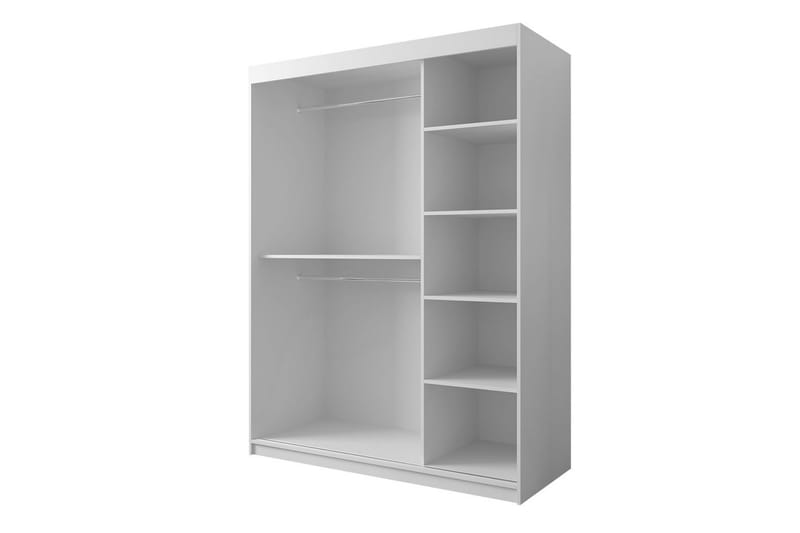 Garderobe 150 - Svart|Natur - Oppbevaring - Klesoppbevaring - Garderober & garderobesystem