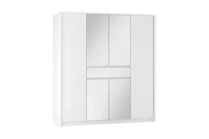 Garderobe 200 cm - Hvit - Oppbevaring - Klesoppbevaring - Garderober & garderobesystem