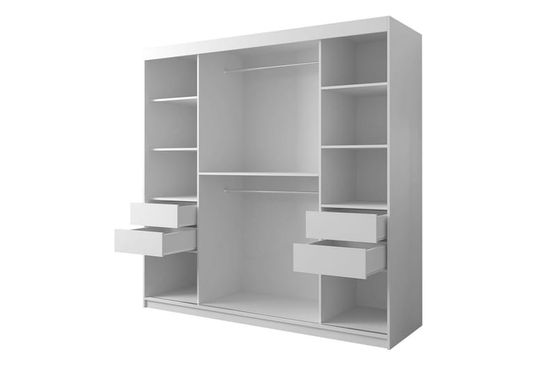 Garderobe 200 - Svart|Natur - Oppbevaring - Klesoppbevaring - Garderober & garderobesystem