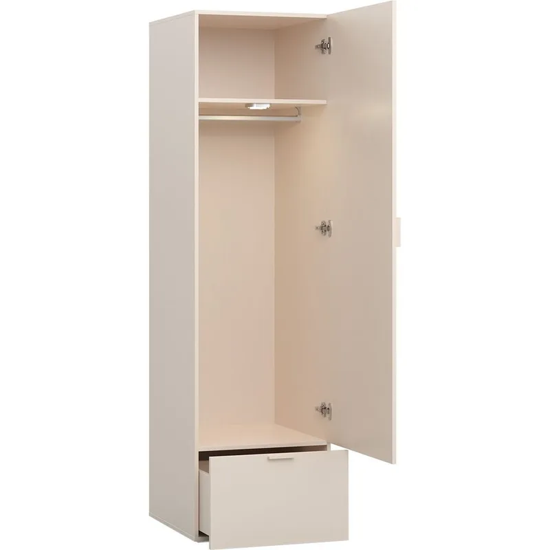 Garderobe 4 You Fresh 1 Dør - Sandbeige - Oppbevaring - Klesoppbevaring - Garderober & garderobesystem - Garderobeskap & klesskap