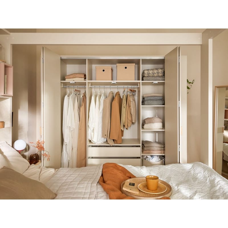 Garderobe 4 You Fresh 4 Dører - Eik, 206 cm - Oppbevaring - Klesoppbevaring - Garderober & garderobesystem - Garderobeskap & klesskap