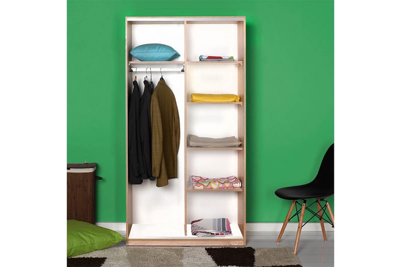 Garderobe 94x182 cm - Natur - Oppbevaring - Klesoppbevaring - Garderober & garderobesystem