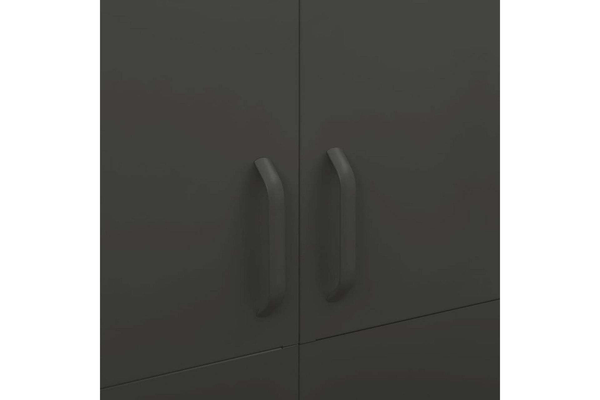 Garderobe antrasitt 90x50x180 cm stål - Antrasittgrå - Oppbevaring - Klesoppbevaring - Garderober & garderobesystem