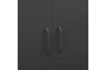 Garderobe antrasitt 90x50x180 cm stål - Antrasittgrå - Oppbevaring - Klesoppbevaring - Garderober & garderobesystem