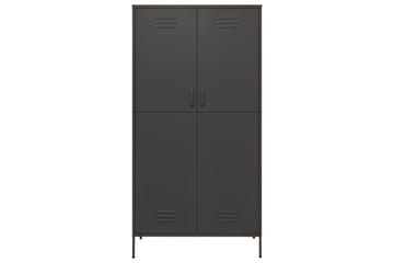 Garderobe antrasitt 90x50x180 cm stål - Antrasittgrå - Oppbevaring - Klesoppbevaring - Garderober & garderobesystem