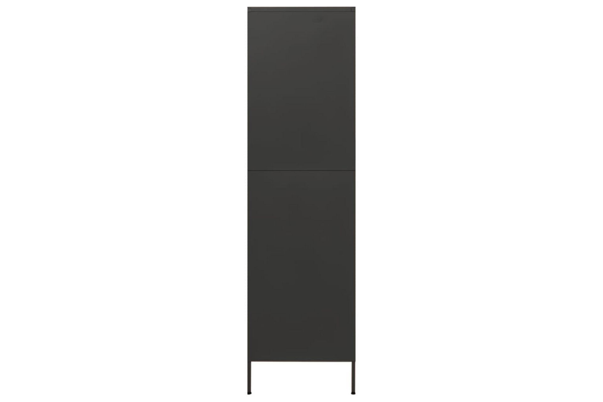 Garderobe antrasitt 90x50x180 cm stål - Antrasittgrå - Oppbevaring - Klesoppbevaring - Garderober & garderobesystem