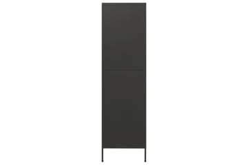 Garderobe antrasitt 90x50x180 cm stål - Antrasittgrå - Oppbevaring - Klesoppbevaring - Garderober & garderobesystem