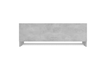 Garderobe betonggrå 100x32,5x35 cm sponplate - Grå - Oppbevaring - Klesoppbevaring - Garderober & garderobesystem