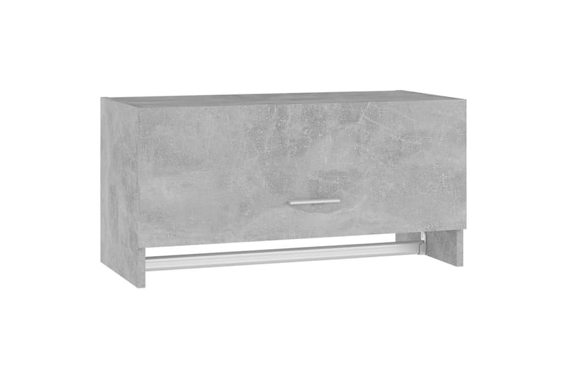 Garderobe betonggrå 70x32,5x35 cm sponplate - Grå - Oppbevaring - Klesoppbevaring - Garderober & garderobesystem