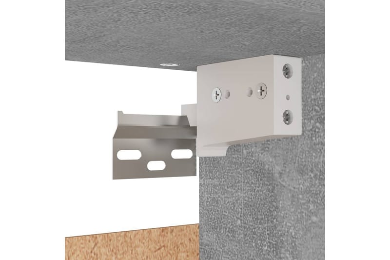 Garderobe betonggrå 70x32,5x35 cm sponplate - Grå - Oppbevaring - Klesoppbevaring - Garderober & garderobesystem