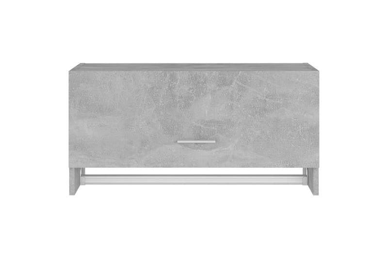 Garderobe betonggrå 70x32,5x35 cm sponplate - Grå - Oppbevaring - Klesoppbevaring - Garderober & garderobesystem