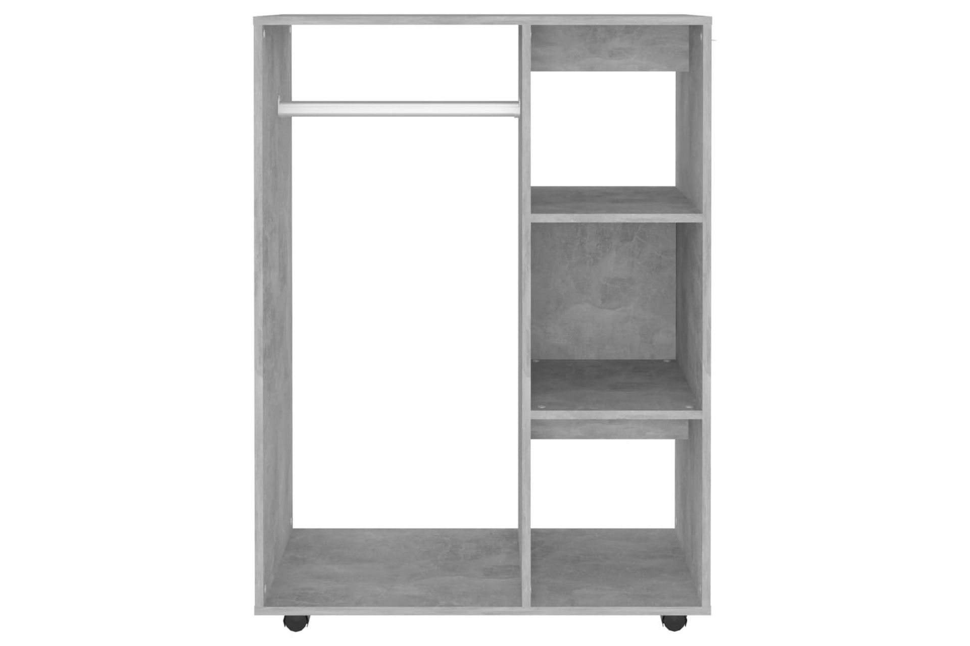 Garderobe betonggrå 80x40x110 cm sponplate - Grå - Oppbevaring - Klesoppbevaring - Garderober & garderobesystem