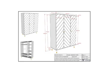 Garderobe Billy Hvit 3-dører - 3-dører - Oppbevaring - Klesoppbevaring - Garderober & garderobesystem