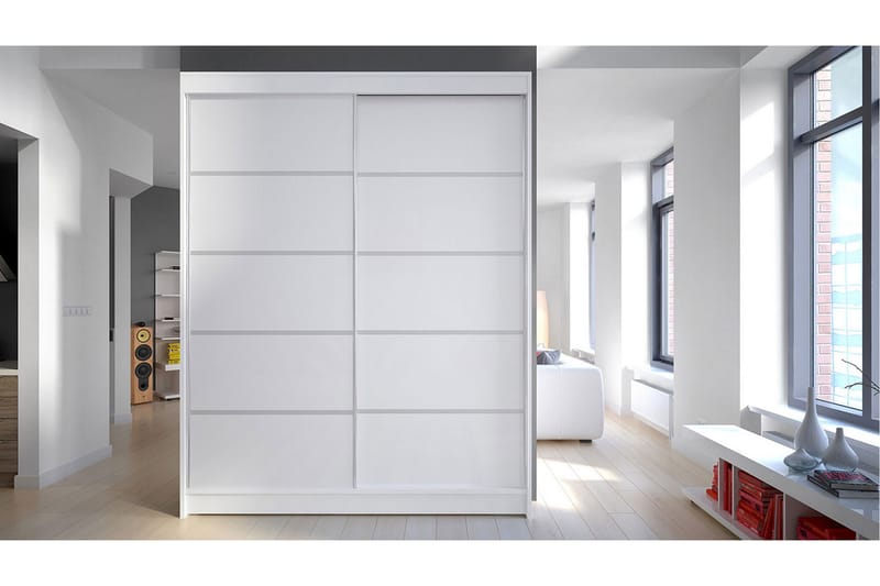 Garderobe Camino LED-belysning - Hvit - Oppbevaring - Klesoppbevaring - Garderober & garderobesystem