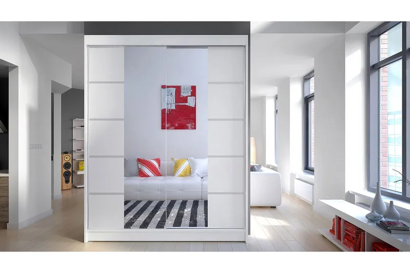 Garderobe Camino LED-belysning - Hvit - Oppbevaring - Klesoppbevaring - Garderober & garderobesystem