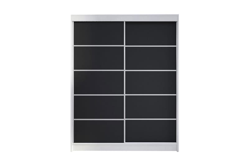 Garderobe Camino LED-belysning - Hvit/Svart - Oppbevaring - Klesoppbevaring - Garderober & garderobesystem