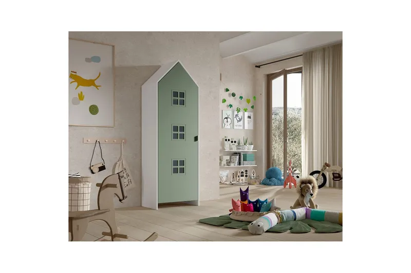 Garderobe Casami Brugge Grønn - Grønn - Oppbevaring - Klesoppbevaring - Garderober & garderobesystem