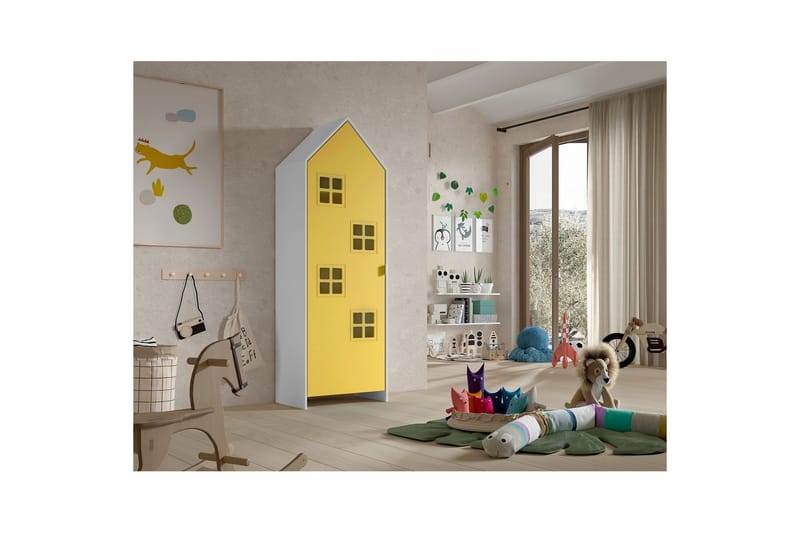 Garderobe Casami Brugge Gul - Gul - Oppbevaring - Klesoppbevaring - Garderober & garderobesystem